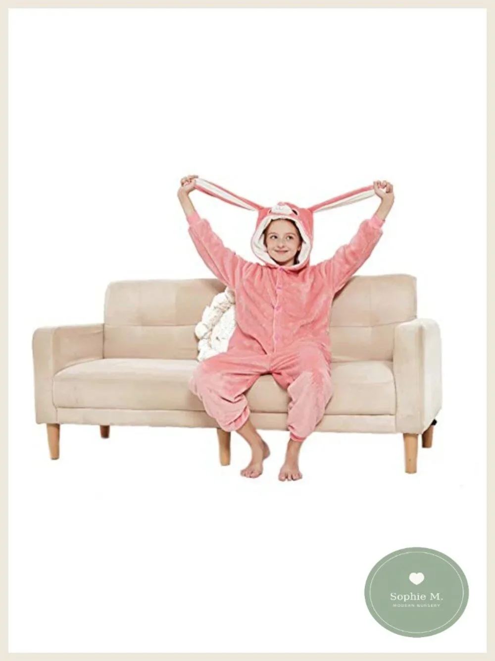 Kids Bunny Onesie Pajamas Fleece Cosplay Costume